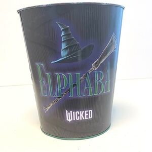 Wicked Elphaba Movie Popcorn Bucket Tin Cinemark Exclusive Black and Green